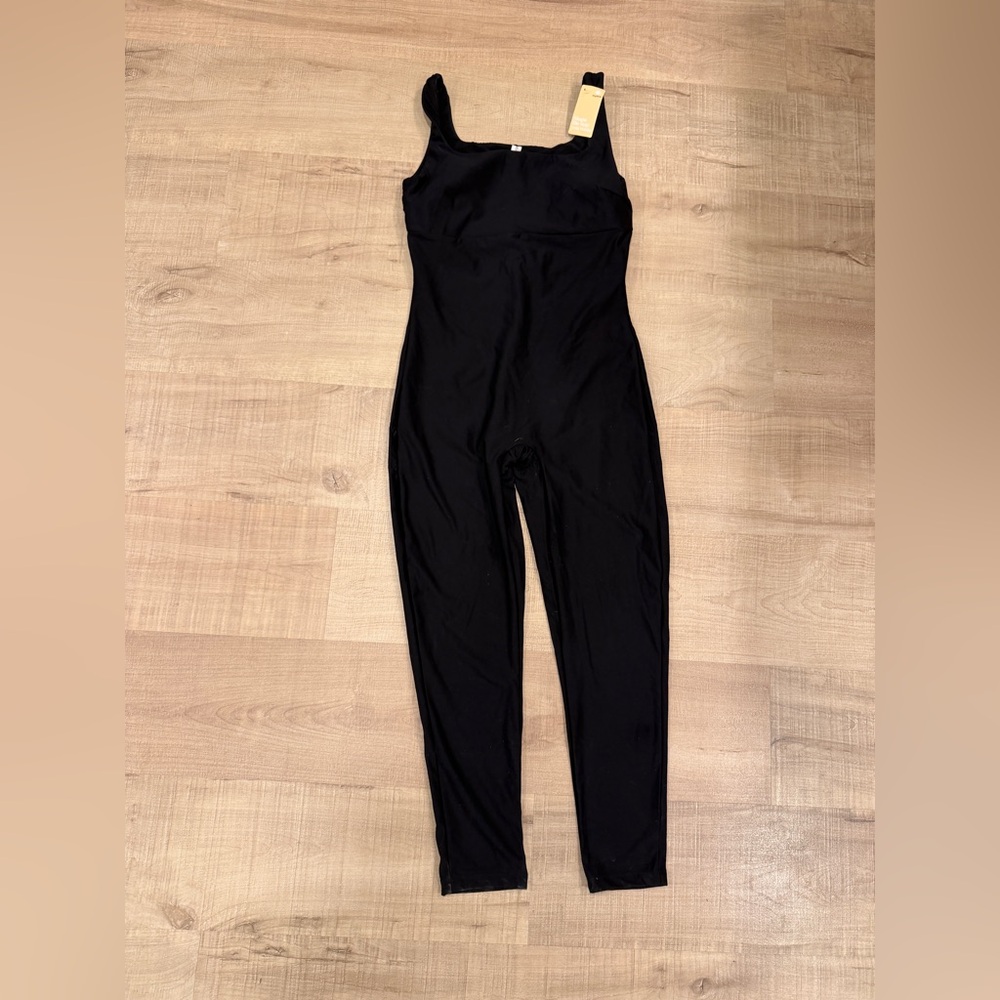 NWT Shapewear Square Neck Tank Workout Seamless Jumpsuit